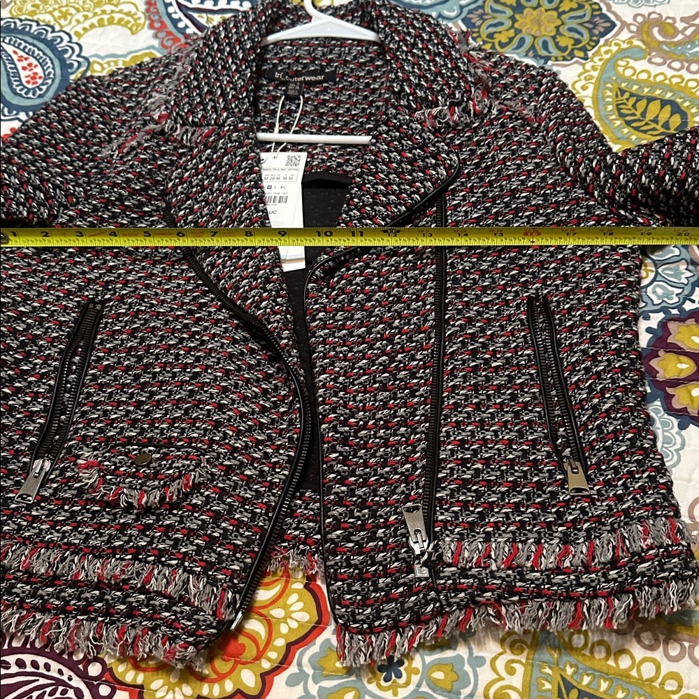 Zara Multicolor Tweed Jacket - Picture 5 of 6